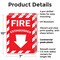 Signmission Fire Extinguisher with Arrow OSHA ANSI Sign, Plastic, 7in W x 10in L, 2PK OS-2PACK-MISC-P-710-L-19492 - alternate 8